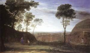 Claude Lorrain (Gellee) - Landscape with Noli Me Tangere Scene 1681