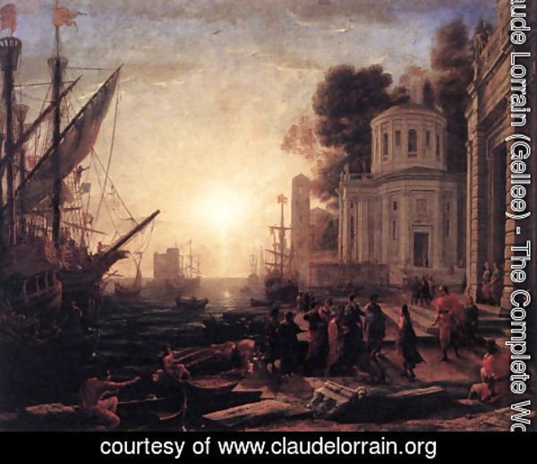 Claude Lorrain (Gellee) - The Disembarkation of Cleopatra at Tarsus 1642-43