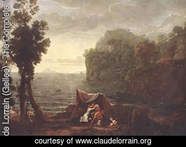 Claude Lorrain (Gellee) - Landscape with Acis and Galathe 1657