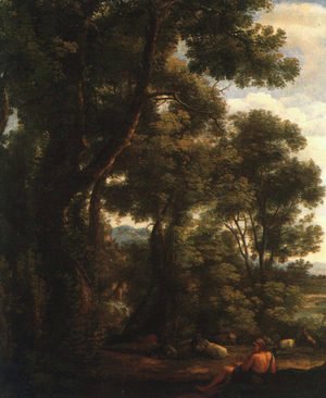 Claude Lorrain (Gellee) - Landscape with Goatherd  1636